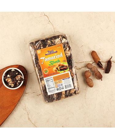 Rani Tamarind Block Slab 35oz (2.2lbs) 1kg - All Natural, Vegan, Gluten Friendly, NON-GMO, Kosher - Indian Origin Tamarind Slab - Buy Online on SooperMarket.com