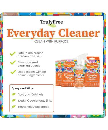 Truly Free Everyday Cleaner - Natural All-Purpose Spray & 2 Refills | Eco-Friendly Household Cleaning Supplies - Buy Online on SooperMarket.com