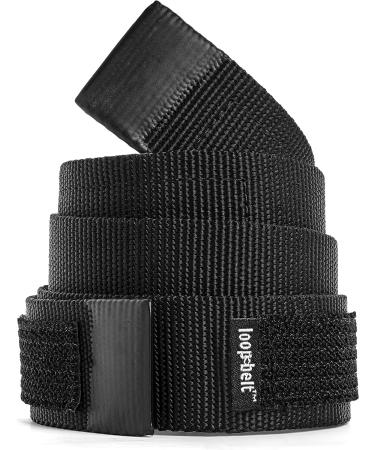 Loopbelt No-Scratch Web Belt | Rubber Coated Tips | Hook & Loop Fasteners | Small 28-32 - Buy Online on SooperMarket.com