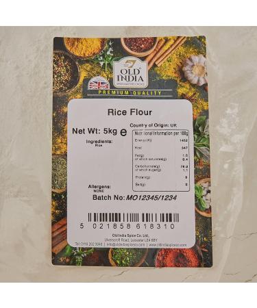 Old India Rice Flour 5kg - High-Quality Gluten-Free Flour (Pack of 1) - Buy Online on SooperMarket.com