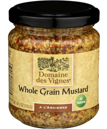 Domaine Des Vignes, Mustard Whole Grain, 7 Ounce