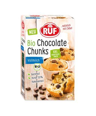 Call organic chocolate chunks backproof milk chocolate drops in organic quality XXL chocolate drops for baking organic baked items gluten-free 1x175 organic