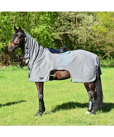Busse Fly Riding Rug Moskito III Navy with Neck Part 135 Grey
