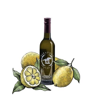 Saratoga Olive Oil Company Sicilian Lemon White Balsamic Vinegar 200ml (6.8oz) 6.76 Fl Oz (Pack of 1)