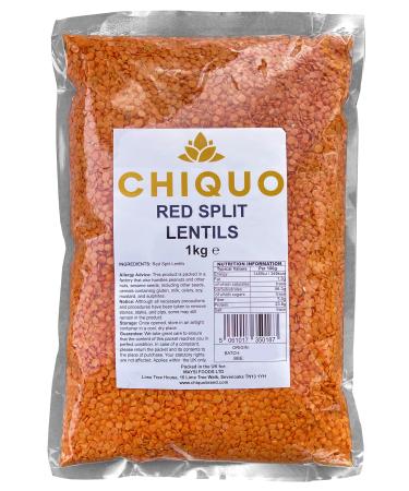 Chiquo Red Split Lentils - 1kg | Masoor Dal | High Protein