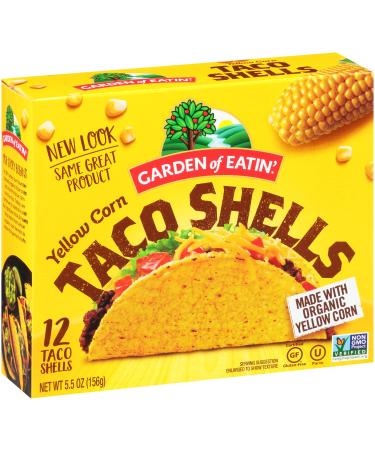 Garden of Eatin' Taco Dinner Kit, Yellow Corn, 12 Taco Shells Yellow Corn 9.4 Ounce (Pack of 1)