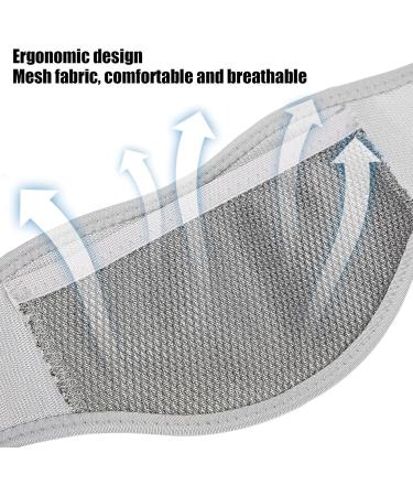 Breathable Neck Wrap for Pain Relief - Light Gray Collar Bandage for Moxibustion Care - Buy Online on SooperMarket.com