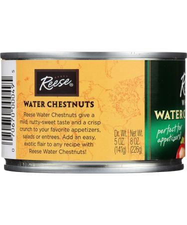 Reese Water Chestnuts Whole 8 oz - Case of 24 | Crunchy and Fresh - Buy Online on SooperMarket.com