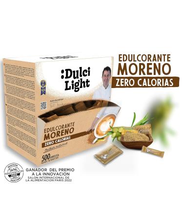 Dulci Light Cane Honey Brown Sweetener - 500 Packs Zero Calorie Natural Sugar Replacement for Drinks & Food - Shop Internationally - Buy Online on SooperMarket.com