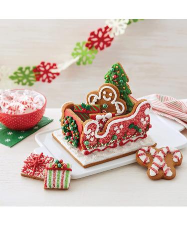Christmas Sleigh Cookie Decorating Kit with Gingerbread Panels and Candies - Buy Online on SooperMarket.com