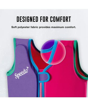 Speedo Unisex-Child Swim Flotation Classic Life Vest Begin to Swim UPF 50 Medium Lime/Orange - Buy Online on SooperMarket.com