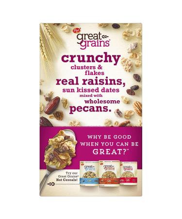 Great Grains Raisins, Dates & Pecans Cereal - 16oz | Whole Grain Breakfast Option - Buy Online on SooperMarket.com