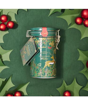 Cartwright & Butler | Orange & Cranberry Shortbread In Christmas Wishes Tin