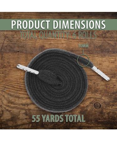 6 Pack 55 Inch Black Flat Drawstring Cord Set with Threader - Hoodie Drawstring Replacement - Buy Online on SooperMarket.com