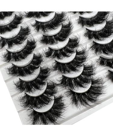 20 Pairs Dramatic 25MM Fluffy Mink Eyelashes Wholesale Pack by TIKILEY - Reusable and Long Bottom Lashes - Buy Online on SooperMarket.com