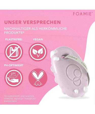 Foamie Solid Shower Gel - Cherry Blossom & Rice Milk | Vegan Plastic-Free 80g | Rich Care for Dry Skin - Buy Online on SooperMarket.com