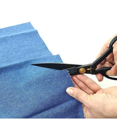 8 Inch Professional Tailor Scissors - Heavy Duty Sewing Shears for Fabric and Leather Cutting - Industrial Grade Sharp Scissors for Home, Office, Artists, and Dressmakers - Black - Buy Online on SooperMarket.com