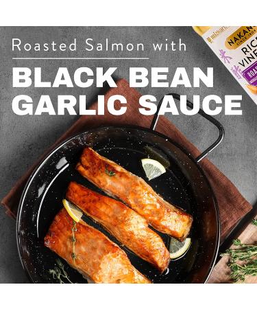 Nakano Roasted Garlic Seasoned Rice Vinegar 12 oz. - Authentic Japanese Flavor for Cooking and Dressing - Buy Online on SooperMarket.com