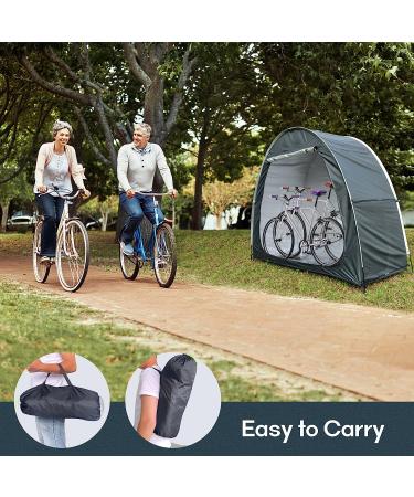 Foldable Outdoor Bike Cover Storage Tent | Waterproof Storage for Bikes, Garden Tools, Lawn Mower | AU-94R - Buy Online on SooperMarket.com