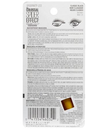 Maybelline Volum' Express Colossal Spider Effect Waterproof Mascara - Classic Black 0.32 fl. oz - Buy Online on SooperMarket.com