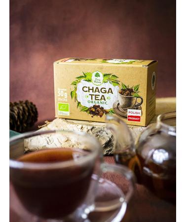 Organic Herbal Tea Chaga Mushroom 25 x 2g tea bags Piptoporus Betulinuus Inonotus Obliguus - Buy Online on SooperMarket.com