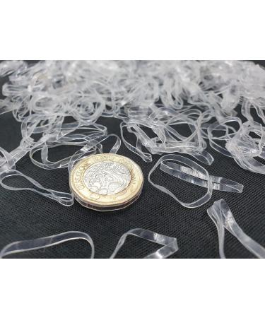 700 Clear Small Elastic Hair Bands - Hair Elastics for Styling - Pack of 700 - Buy Online on SooperMarket.com