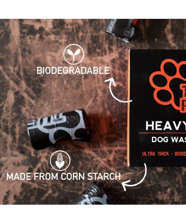 Tuff Pets 50% Stronger Dog Poo Bags | Biodegradable Eco Dog Poo Bags with Tie Handles on a Roll Cornstarch | 16 Dispenser Refill Rolls | Thick Doggy Poop Bags - Buy Online on SooperMarket.com