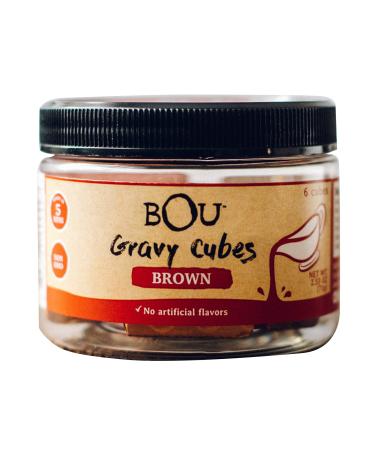 BOU Gravy Cubes, Brown Gravy Cube, 2.53 Ounce, No Artificial Flavors Brown 2.53 Ounce (Pack of 1)