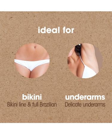 Eco-Friendly Bikini Wax Kit | Vegan Hard Wax, Microwaveable, Plastic Free - 100g & Spatula Included - Buy Online on SooperMarket.com