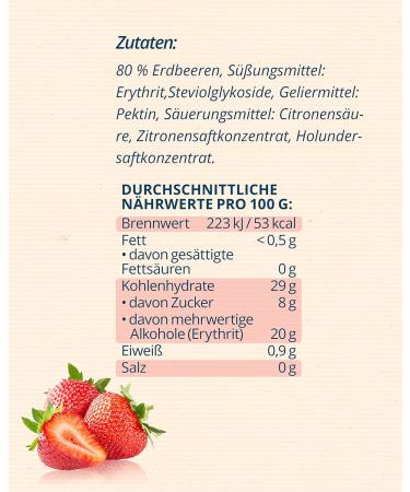 No Sugar Fruit Spread - Strawberry Forest Fruit & Apricot | 80% Fruit & Natural Sweeteners | EU Made | 6 Pack (2x260g) - Buy Online on SooperMarket.com