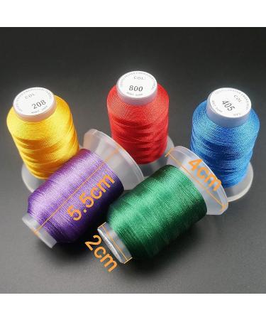 New Brothreads 63 Brother Colors Polyester Embroidery Thread Kit - 500M Spools - for Home Sewing Machines - Buy Online on SooperMarket.com