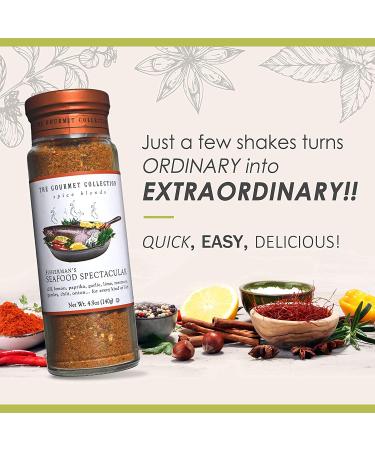 Gourmet Collection Fisherman's Seafood Spectacular Seasoning - Perfect for Crab, Salmon, Shrimp, Mussels, and Rice - Buy Online on SooperMarket.com
