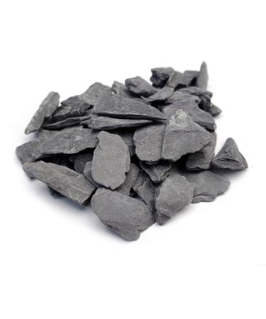 Natural Slate Stone -1/2 to 1 inch. Perfect Size for Miniature or Fairy Gardens Aquariums Reptiles Terrariums Model Railroads Dioramas & Wargaming 1/2"-1" Stones - 1lb