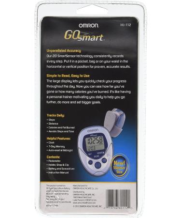 Omron HJ-112 Digital Pocket Pedometer - Accurate Step Tracker for Fitness Enthusiasts - Buy Online on SooperMarket.com