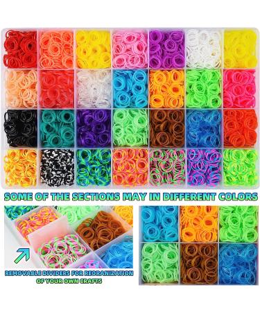 MUDO NEST 20000+ Loom Bands Kit | DIY Rubber Bands Kit with 38 Colors, 500 Clips, 40 Charms | Loom Bracelet Making for Kids - Buy Online on SooperMarket.com