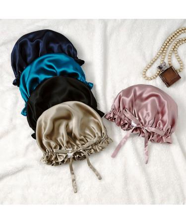 ZIMASILK 100% Mulberry Silk Bonnet for Women Hair Care - Natural Silk Hair Wrap for Sleeping - Elastic Stay On Head - Black (1Pc) - Buy Online on SooperMarket.com