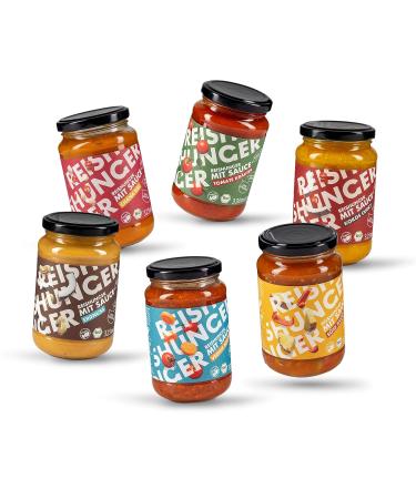Reishung Organic Coconut Curry Sauce 325ml - Vegan Gluten-Free Versatile for Rice & Pasta - Trial Set & Variety Sizes Available - Buy Online on SooperMarket.com