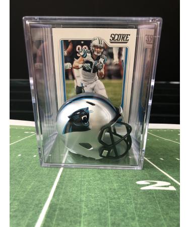 Carolina Panthers NFL Helmet Shadowbox w/Christian McCaffrey card