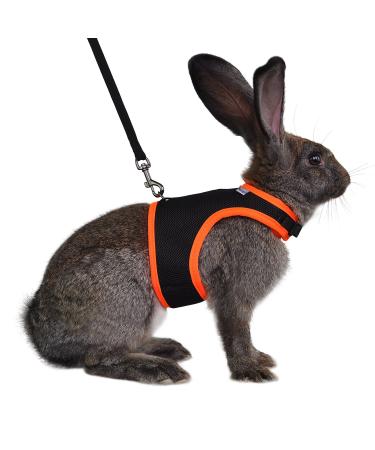 Niteangel Adjustable Soft Harness with Elastic Leash for Rabbits