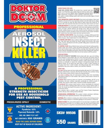 Doktor Doom Professional Aerosol Insect Killer 550g - Buy Online on SooperMarket.com