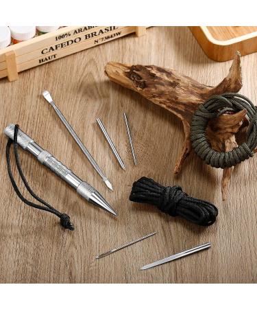 Stainless Steel FID Set Paracord Stitching Set Paracord FID Marlinspike Set Including Paracord Stitching Lacing Stitching Needles and Smoothing Tool Knotter Tools for Leather Paracord Work - Buy Online on SooperMarket.com