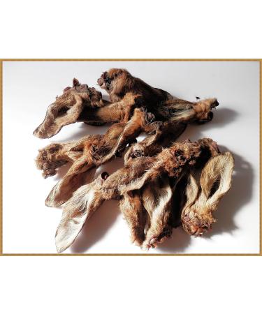 DriedDogTreats 10 ears 100% PURE FURRY DOE ROE-DEER VENISON EARS - treats chews snack NATURAL hypoallergenic - Buy Online on SooperMarket.com