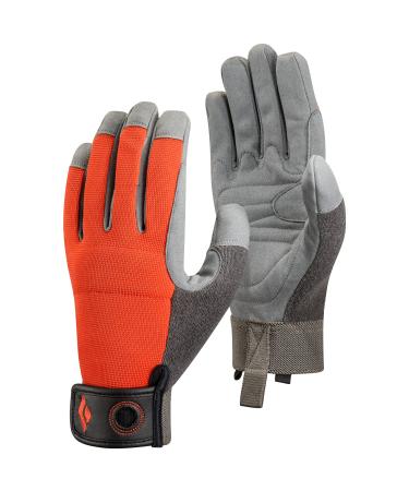 Black Diamond Crag Full-Finger Rock Climbing Gloves for Belaying Octane S