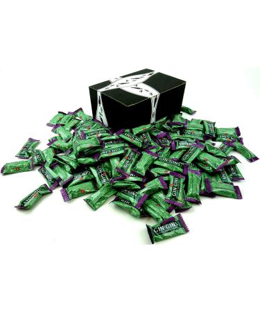Ginger People Gin Gins Original Chewy Ginger Candy, 2 lb Bag in a BlackTie Box