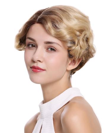 WIG ME UP DW-2054-HH-MF 12/613YS12 Women's Human Hair Short Wavy Ombre Lace Front Wig - Brown & Light Blonde - Buy Online on SooperMarket.com