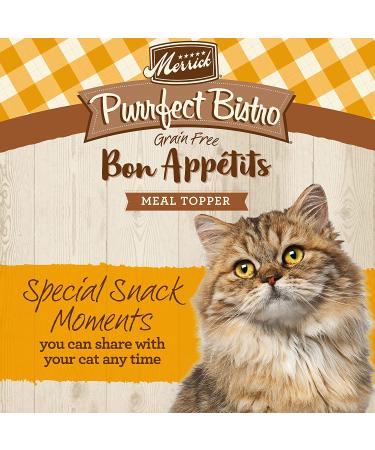Merrick Purrfect Bistro Bon Appetits Grain Free Adult Wet Cat Food 3 oz. Pouch (Pack of 24) - Gravies Chicken - 72 Ounces Total - Buy Online on SooperMarket.com