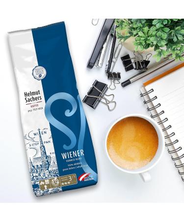 Helmut Sachers Viennese Blend Coffee - Premium 500g Arabica Beans Sustainably Roasted in Austria - Whole Bean Melange - Buy Online on SooperMarket.com