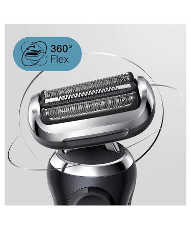 Braun Series 7 7075cc Electric Razor for Men - Waterproof Foil Shaver, Wet & Dry Shave with Beard Trimmer, Rechargeable - Includes Clean & Charge SmartCare Center and Leather Travel Case - Black - Buy Online on SooperMarket.com