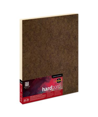 Ampersand Art Supply Hardboard Wood Painting Panel: Museum Series Hardbord  16 x 20  3/4 Inch Depth