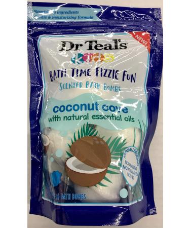 Dr Teal's Kids Fizzies Scented Bath Bombs Coconut Cove  4 Little Bombs